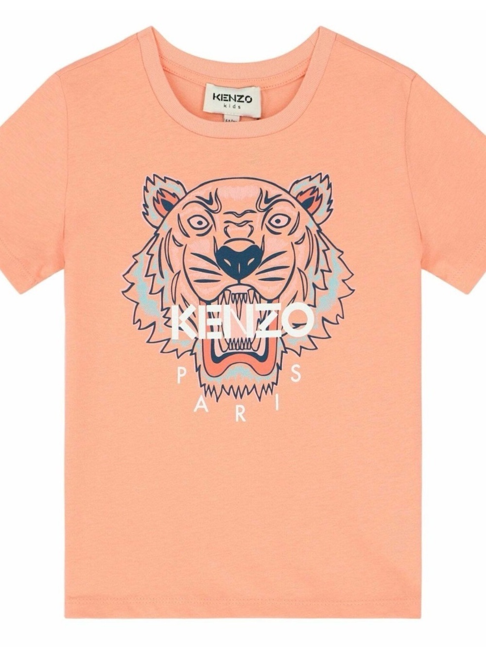 Kenzo Kids Tiger Head-print cotton T-shirt